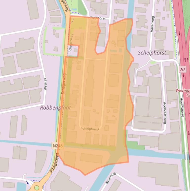 Kaart van postcodegebied 1771SL.