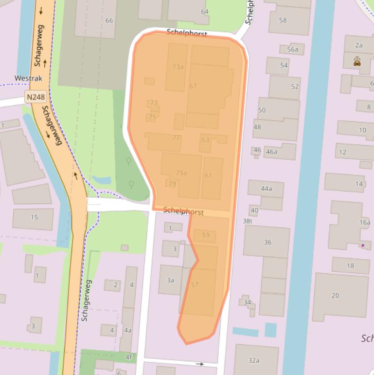 Kaart van postcodegebied 1771SM.