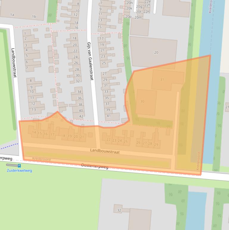 Kaart van postcodegebied 1773AB.