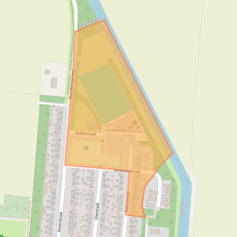 Kaart van postcodegebied 1773AK.