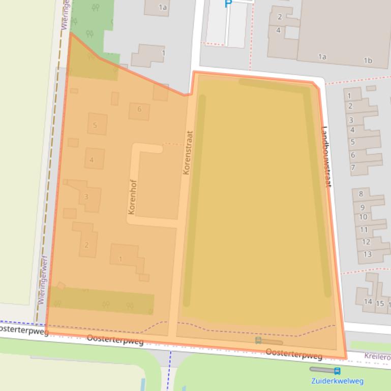 Kaart van postcodegebied 1773AT.