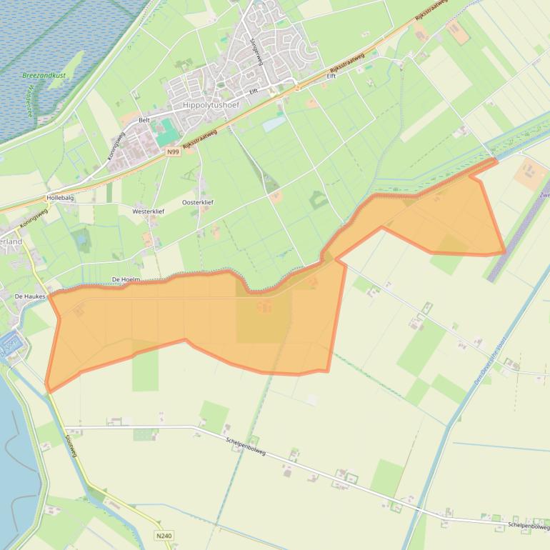 Kaart van postcodegebied 1774NA.