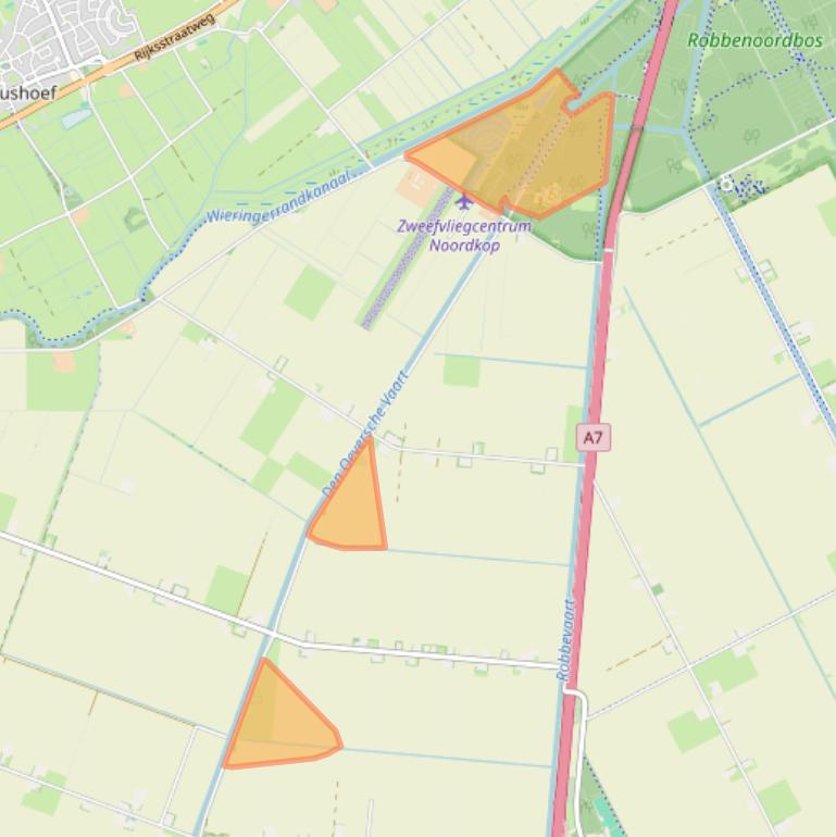 Kaart van postcodegebied 1774NB.