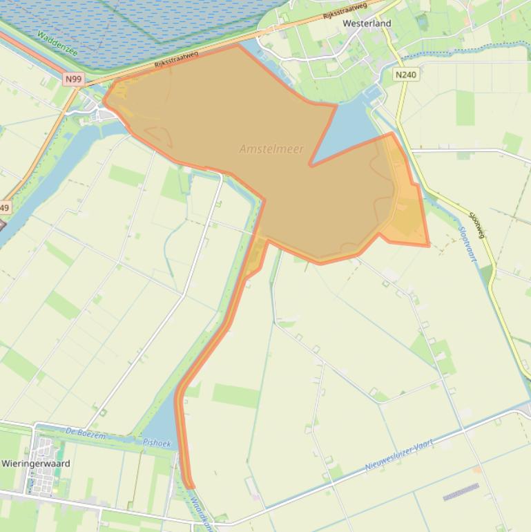 Kaart van postcodegebied 1774NN.