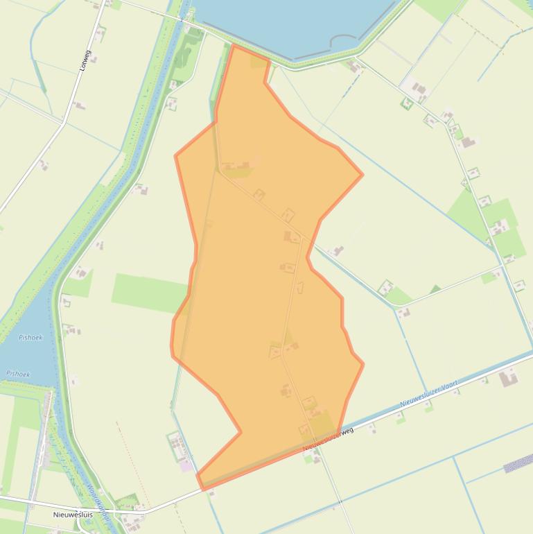 Kaart van postcodegebied 1774NW.