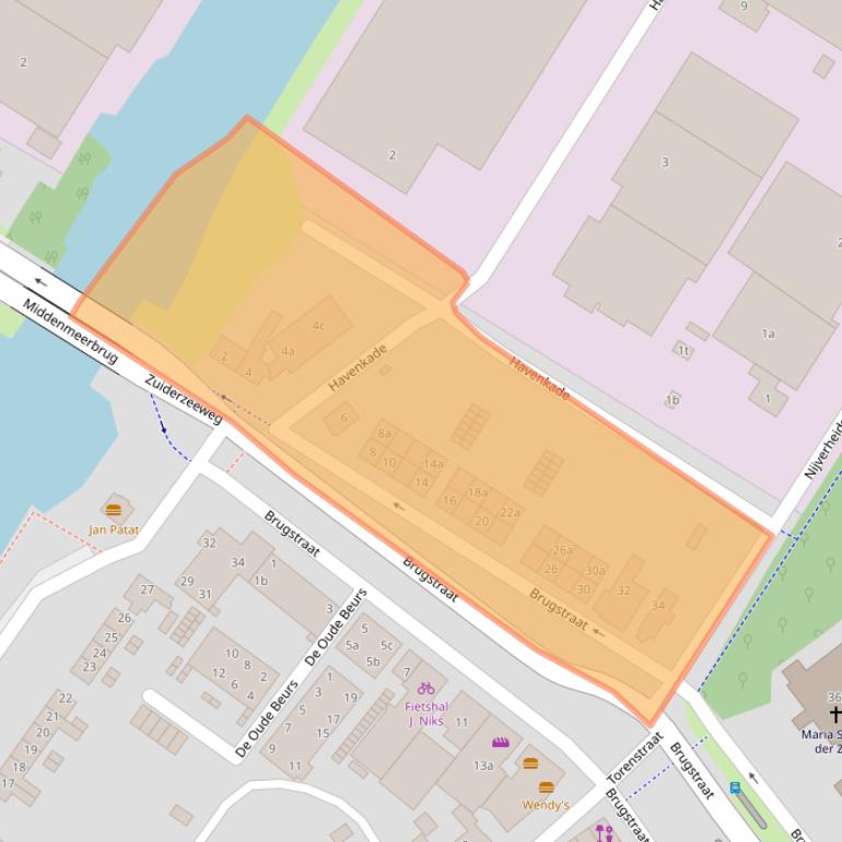 Kaart van postcodegebied 1775BE.