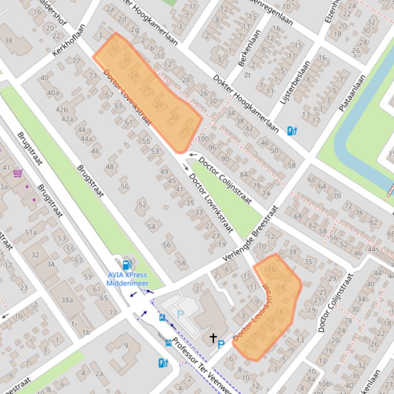 Kaart van postcodegebied 1775CE.