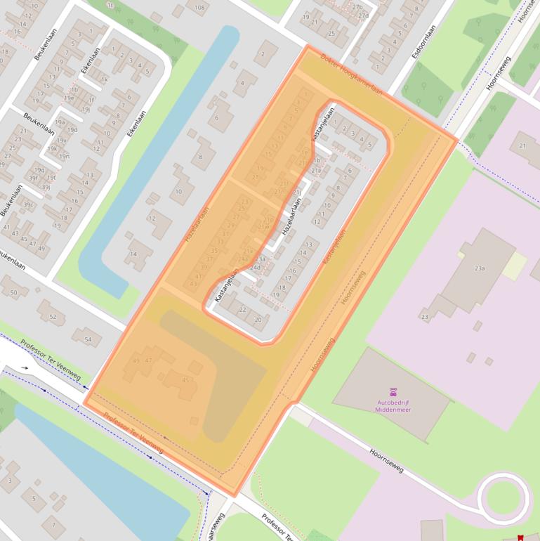 Kaart van postcodegebied 1775EE.