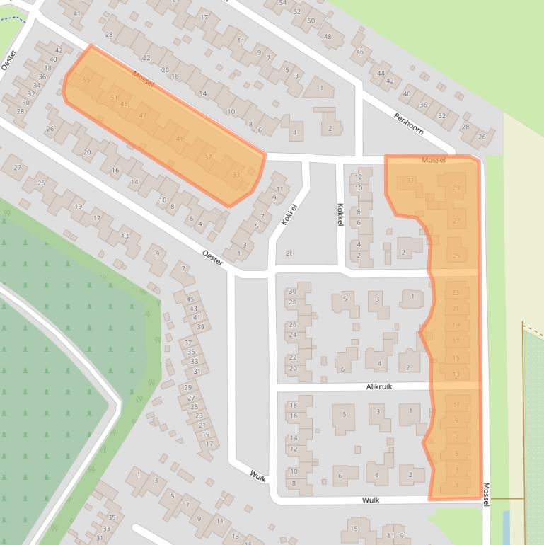 Kaart van postcodegebied 1775JA.