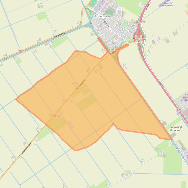 Kaart van postcodegebied 1775PP.