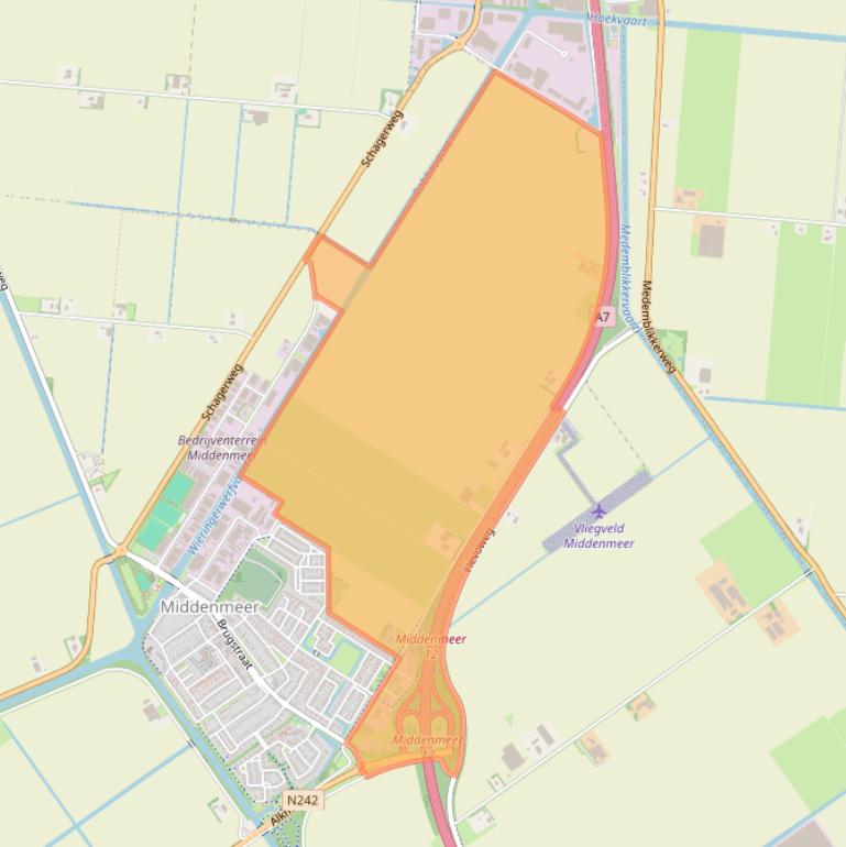 Kaart van postcodegebied 1775RB.