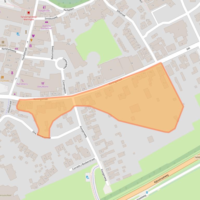 Kaart van postcodegebied 1777AA.