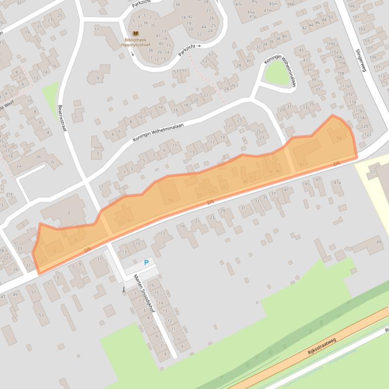 Kaart van postcodegebied 1777AD.