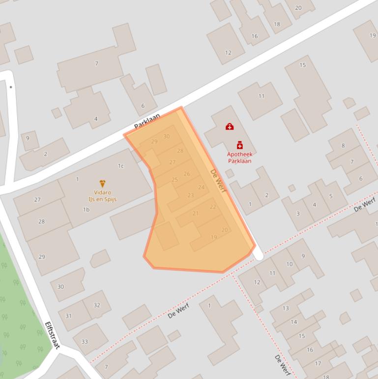 Kaart van postcodegebied 1777BN.