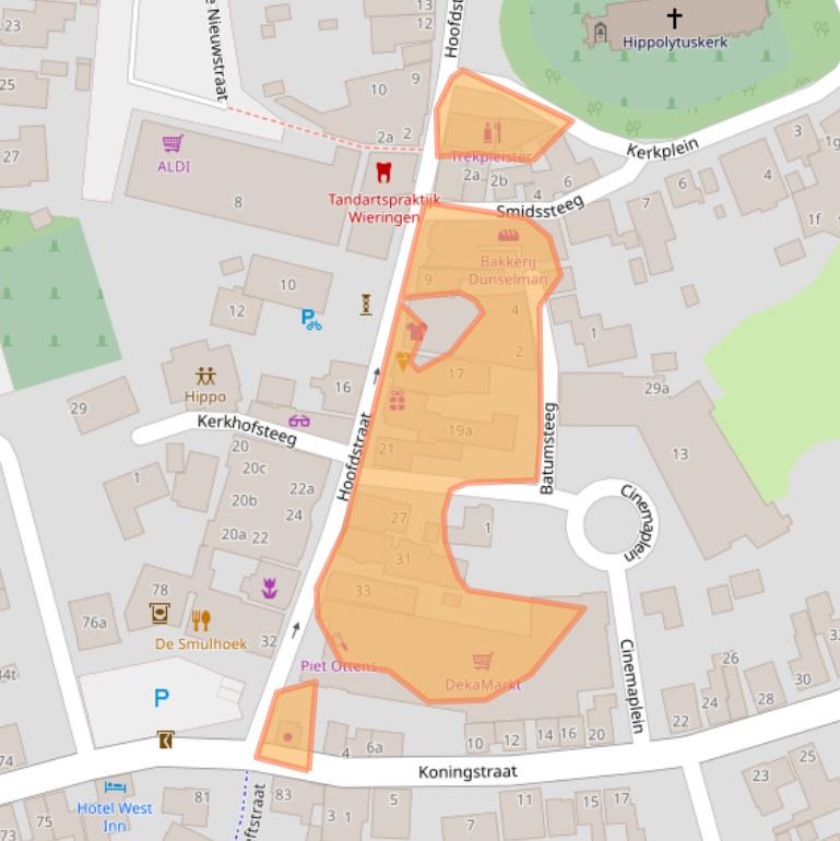 Kaart van postcodegebied 1777CA.