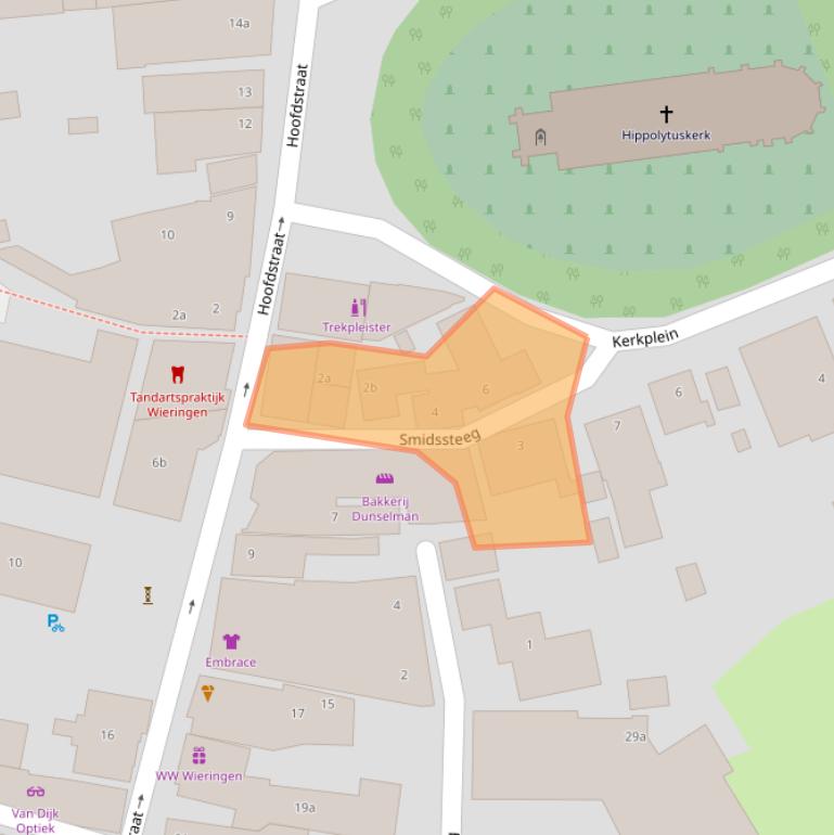 Kaart van postcodegebied 1777CE.