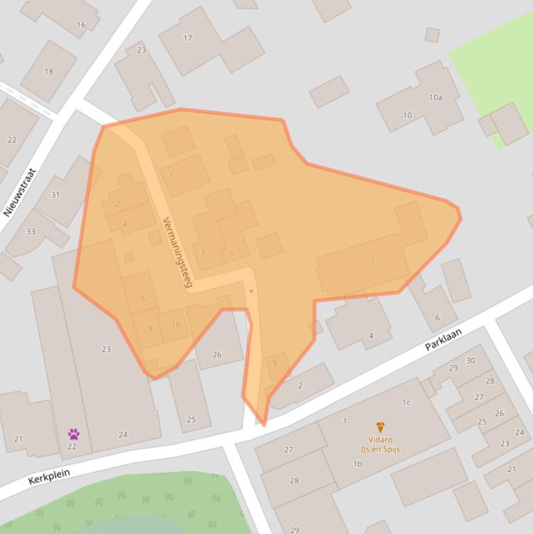 Kaart van postcodegebied 1777CN.