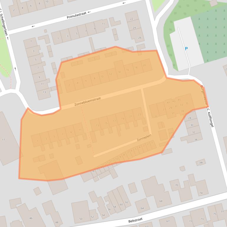Kaart van postcodegebied 1777EB.