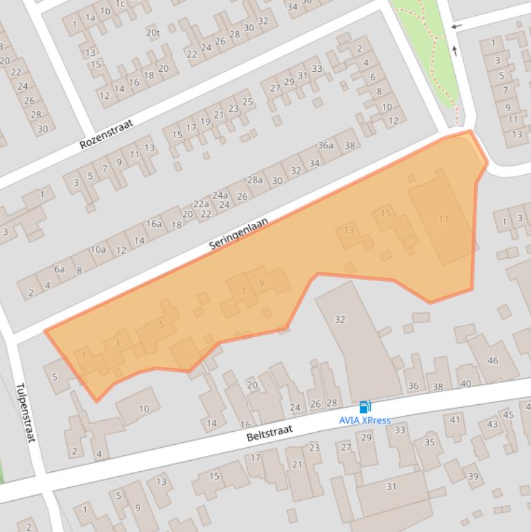 Kaart van postcodegebied 1777EC.