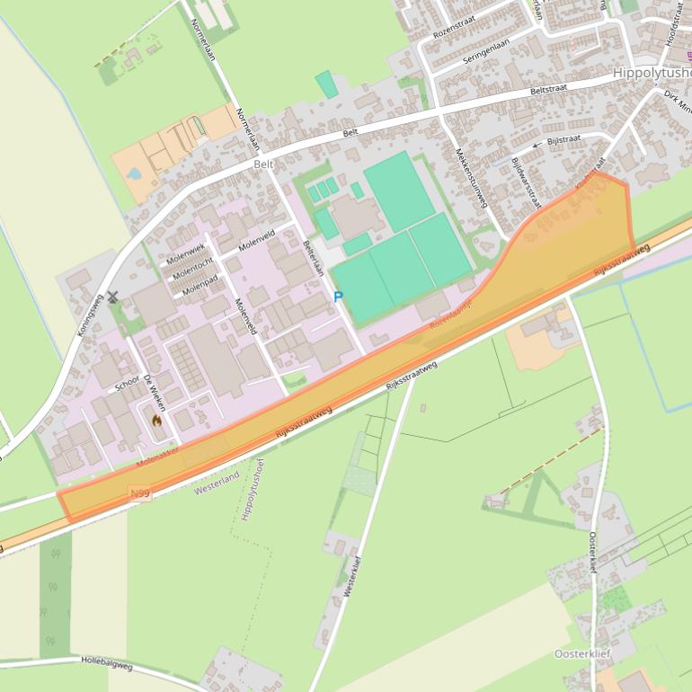 Kaart van postcodegebied 1777GA.