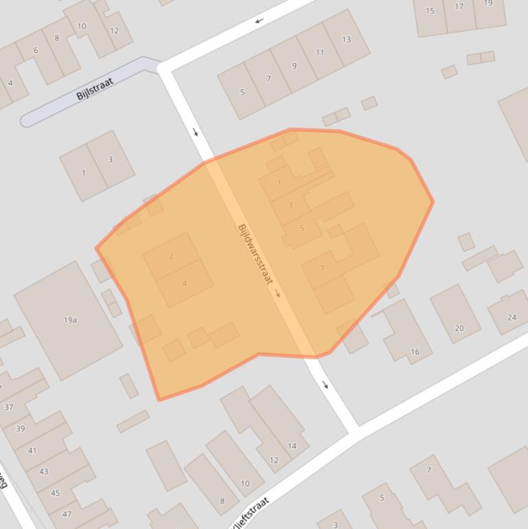 Kaart van postcodegebied 1777GJ.