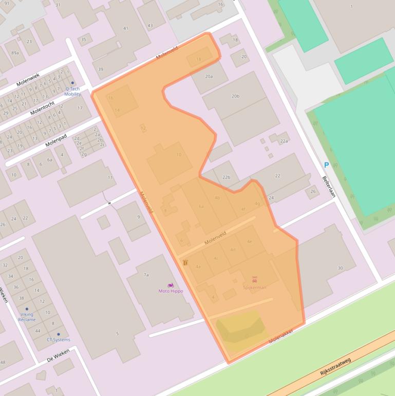 Kaart van postcodegebied 1777HP.