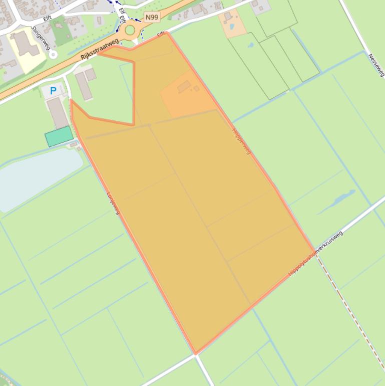 Kaart van postcodegebied 1777JE.