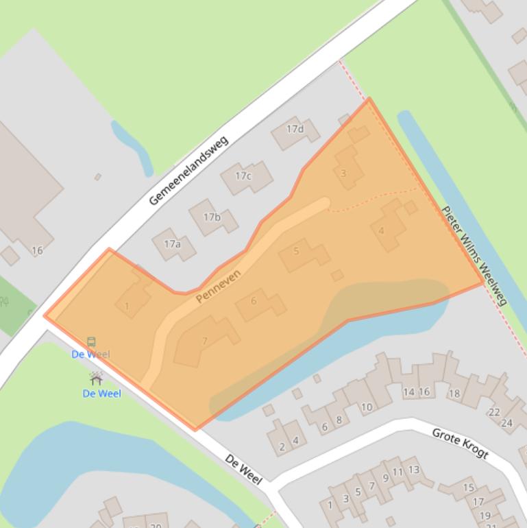 Kaart van postcodegebied 1777MK.