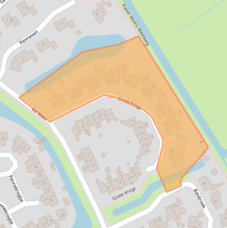 Kaart van postcodegebied 1777MP.