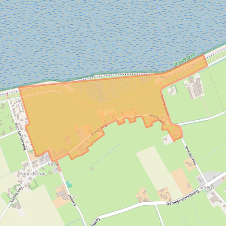 Kaart van postcodegebied 1777NE.