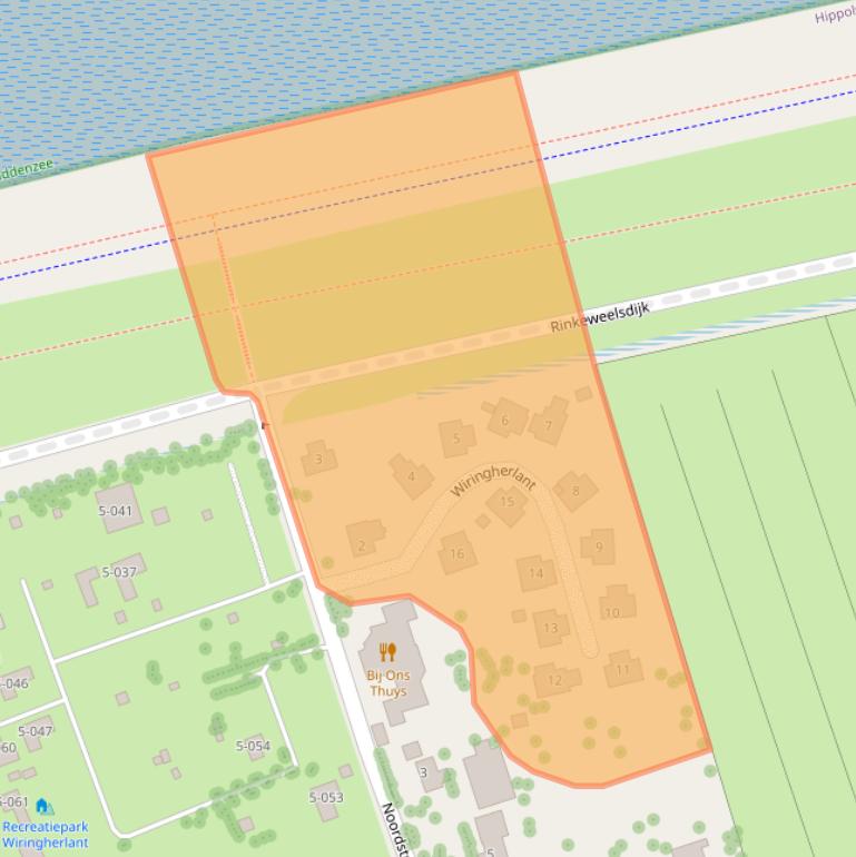 Kaart van postcodegebied 1777NX.