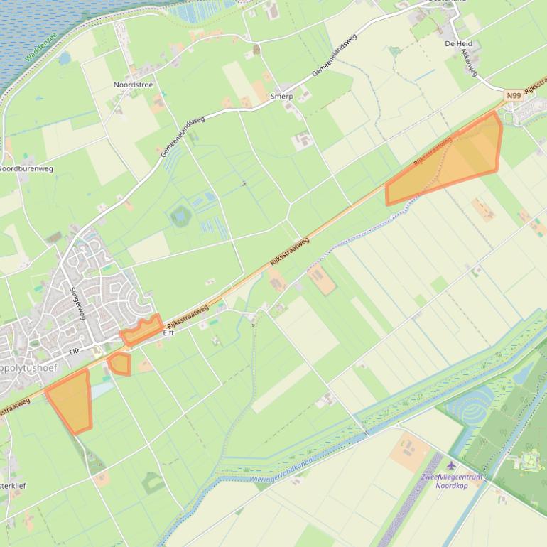 Kaart van postcodegebied 1777PE.