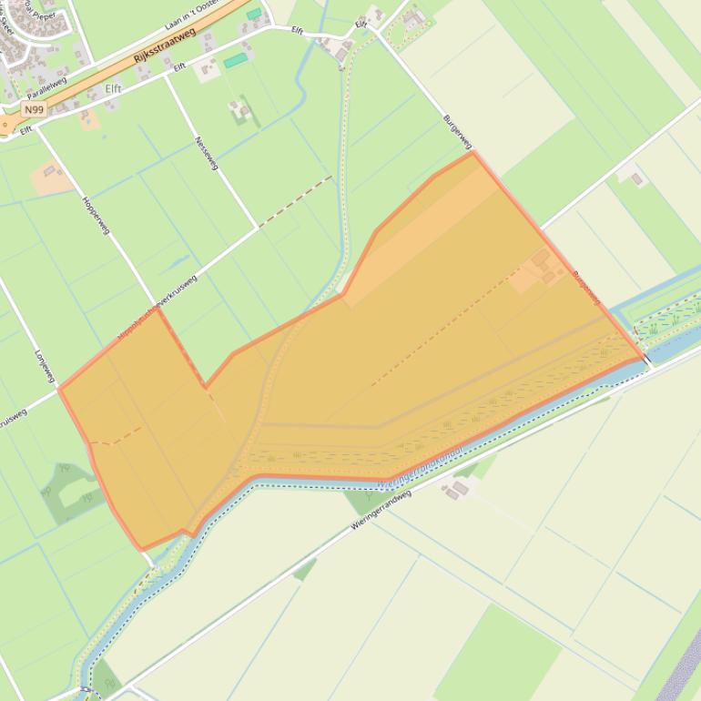 Kaart van postcodegebied 1777PH.