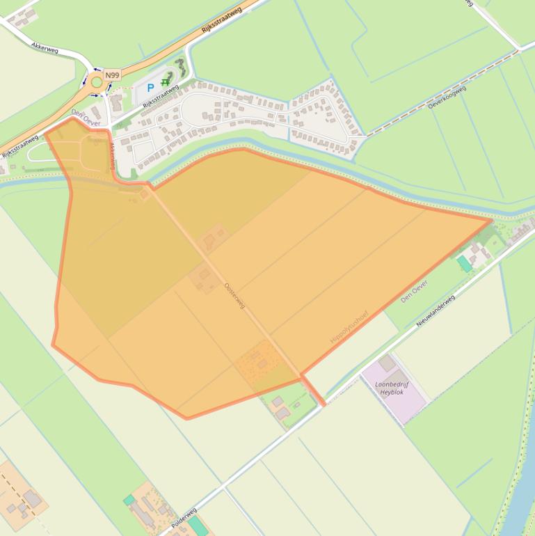 Kaart van postcodegebied 1777PL.