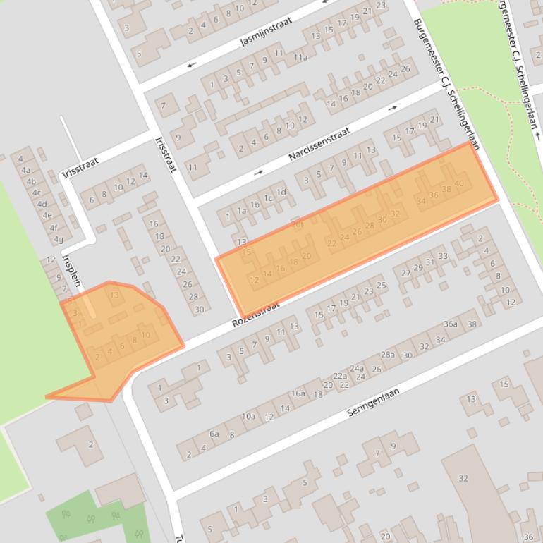 Kaart van postcodegebied 1777XN.