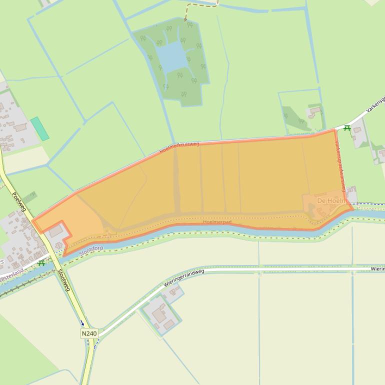 Kaart van postcodegebied 1778JJ.