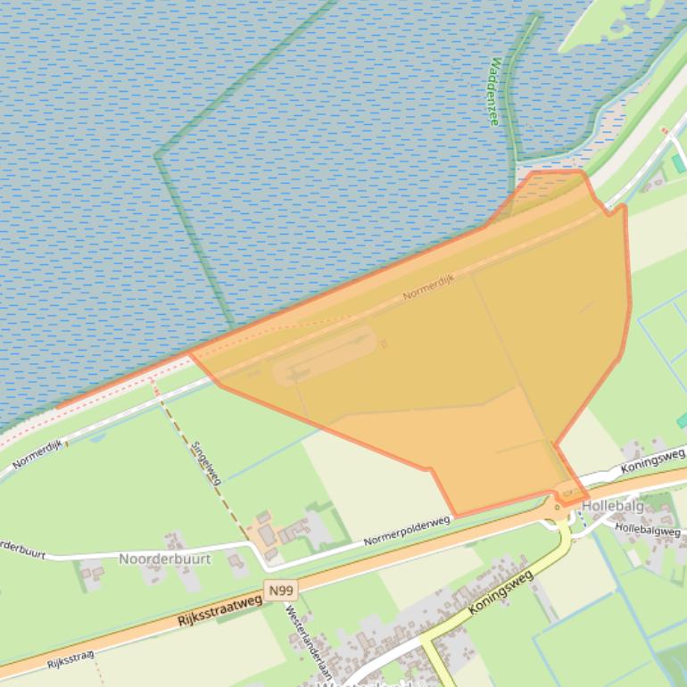 Kaart van postcodegebied 1778JT.