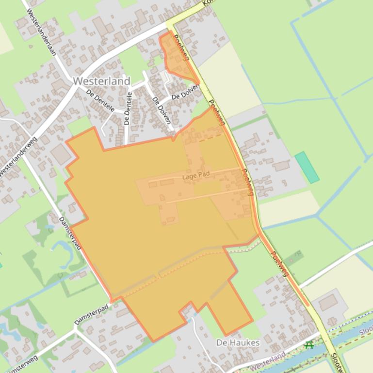 Kaart van postcodegebied 1778KB.