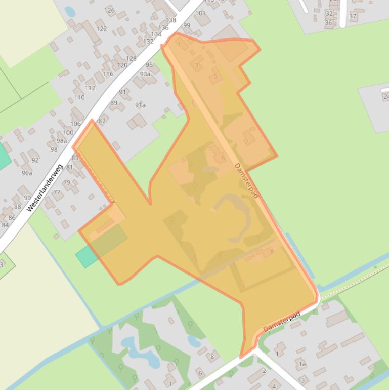 Kaart van postcodegebied 1778KJ.