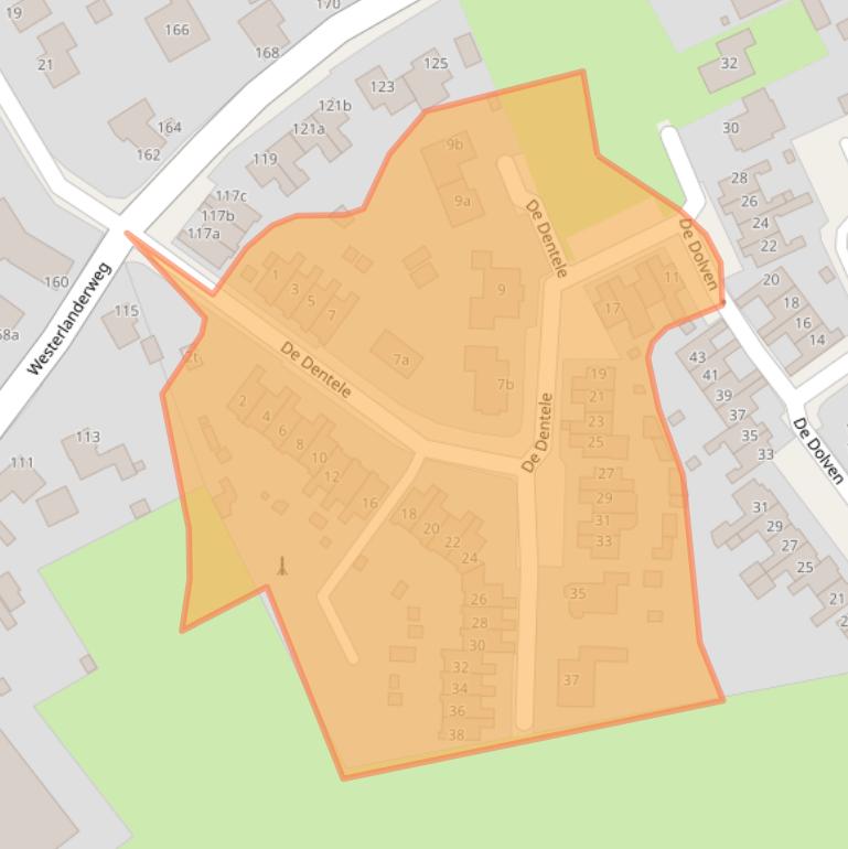 Kaart van postcodegebied 1778KZ.