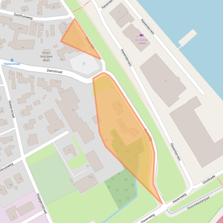 Kaart van postcodegebied 1779AA.