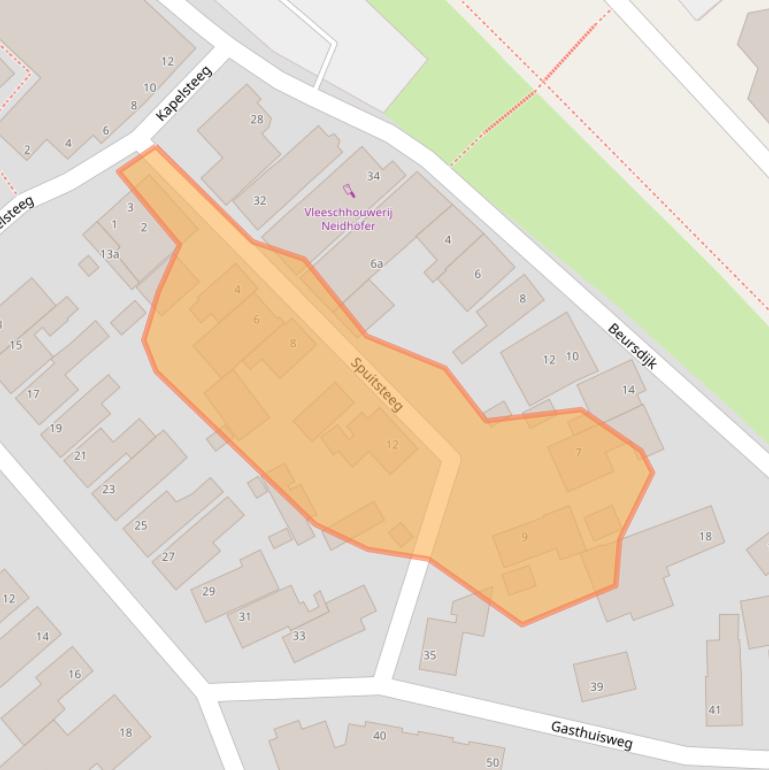 Kaart van postcodegebied 1779AE.