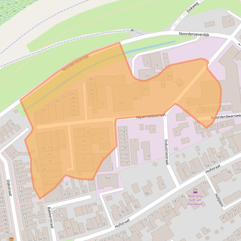 Kaart van postcodegebied 1779AS.