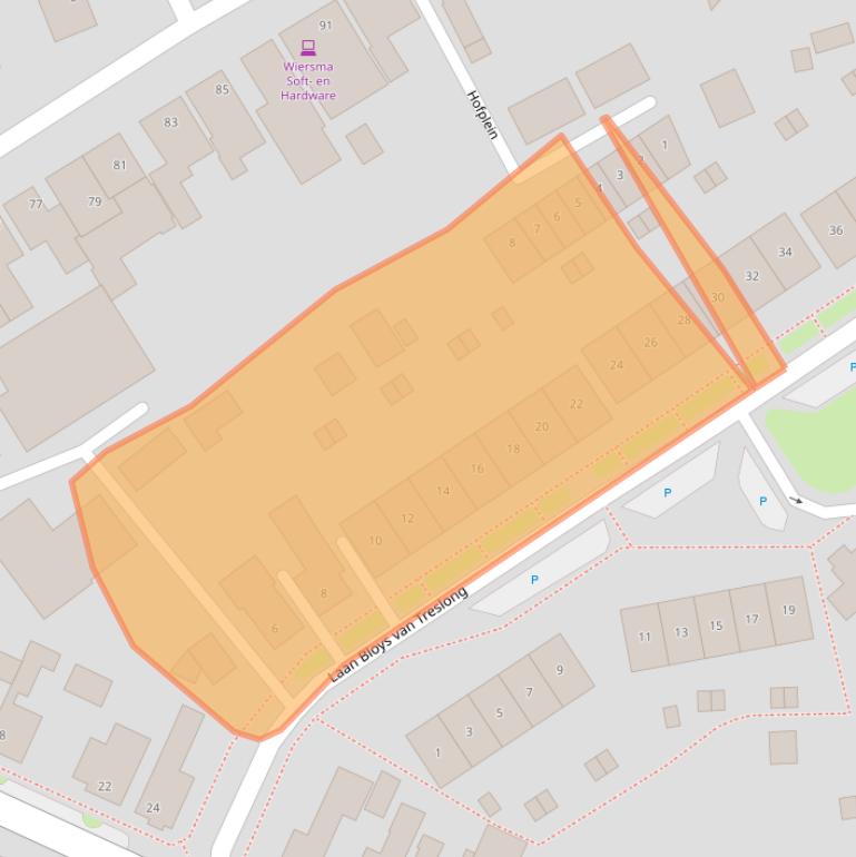 Kaart van postcodegebied 1779BB.