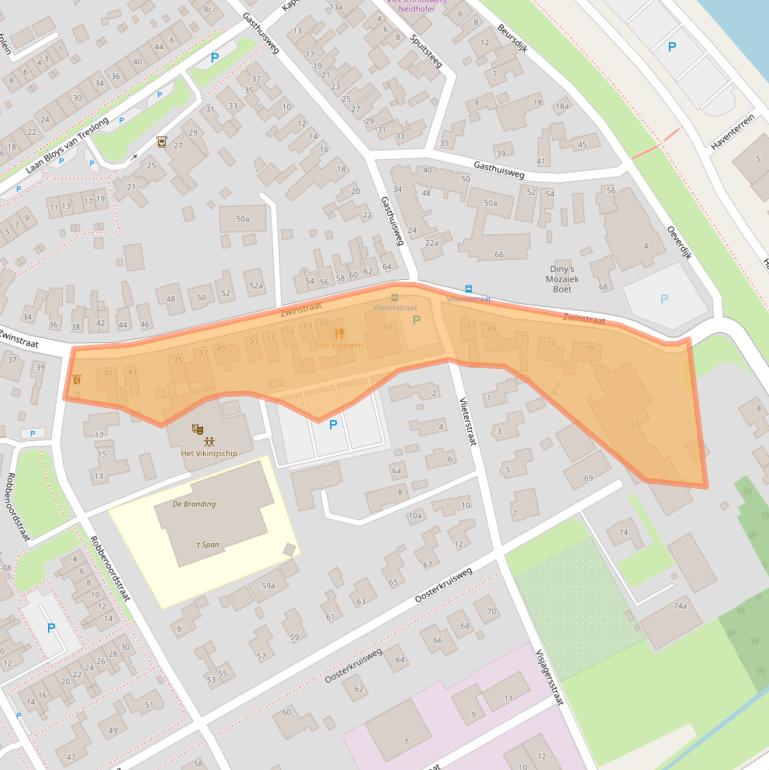Kaart van postcodegebied 1779BE.