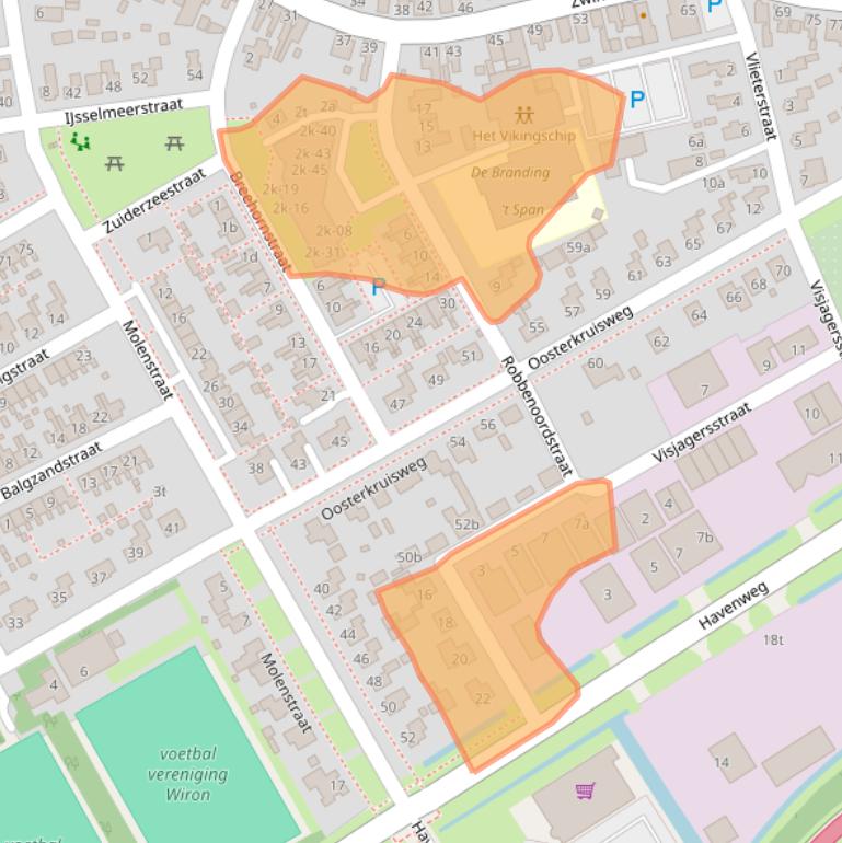 Kaart van postcodegebied 1779BJ.