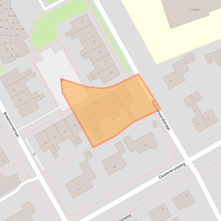 Kaart van postcodegebied 1779BM.