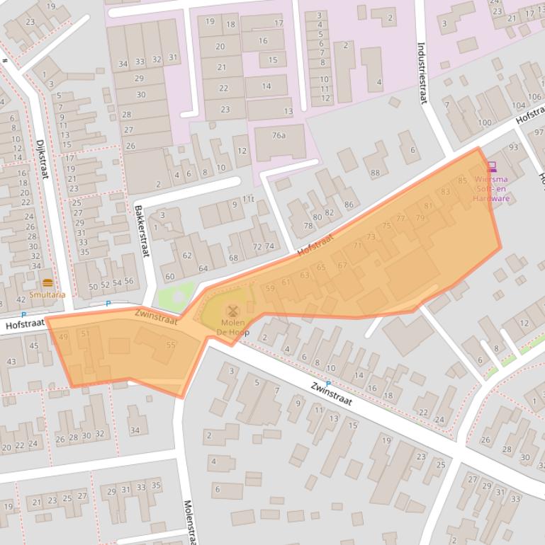 Kaart van postcodegebied 1779CB.