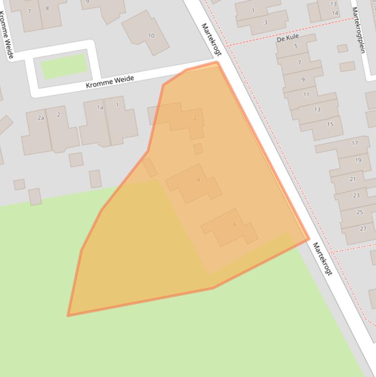 Kaart van postcodegebied 1779ER.