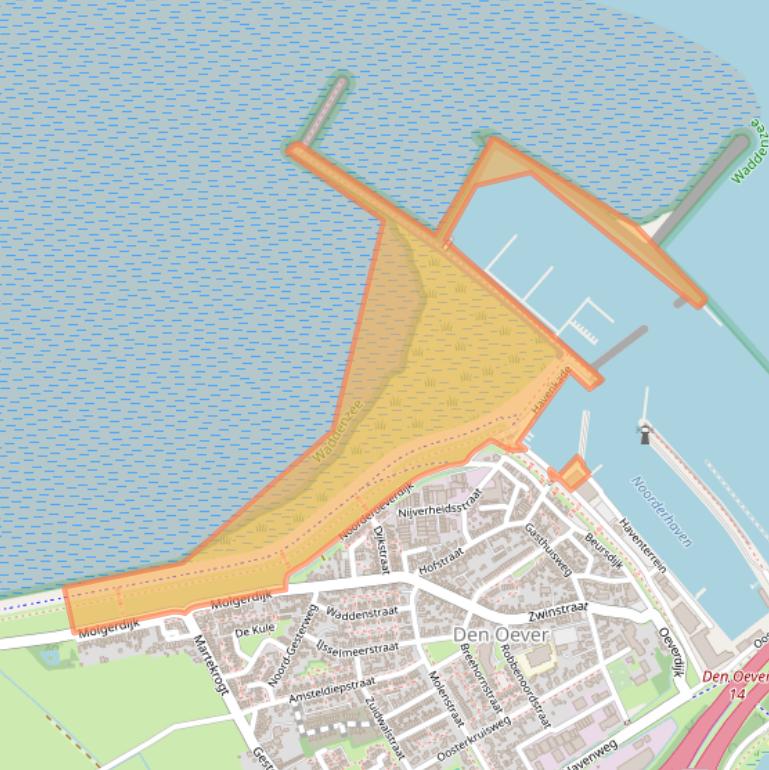 Kaart van postcodegebied 1779GT.